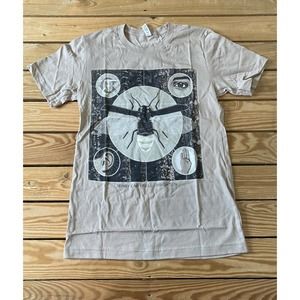 NEW Bella + Canvas Jerry Cantrell Graphic T Shirt Small Men’s Beige Short Sleeve